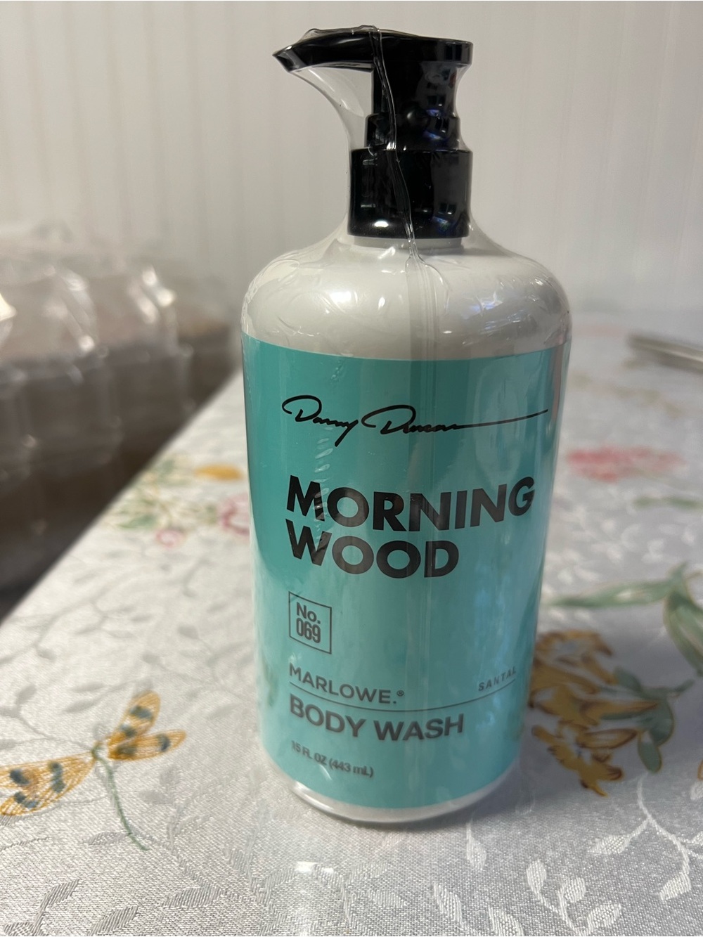 Marlow Morning Wood Body Wash - Aqua & Black